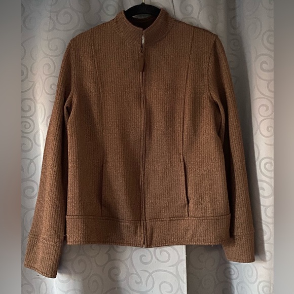 Emma James brown zip up jacket size medium - Picture 1 of 7